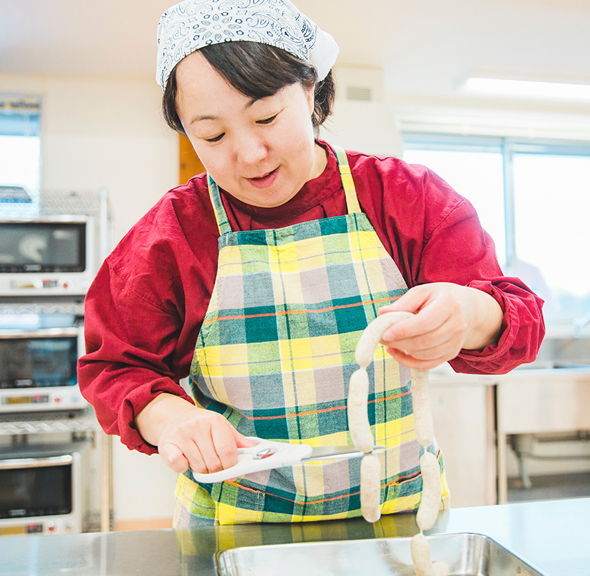 ソーセージのできあがり！ゆで立てのおいしさは格別