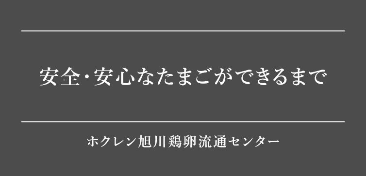 安全・安心なたまごができるまで