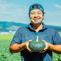 農家の時計／JA道北なよろの特産物『なよろかぼちゃ』