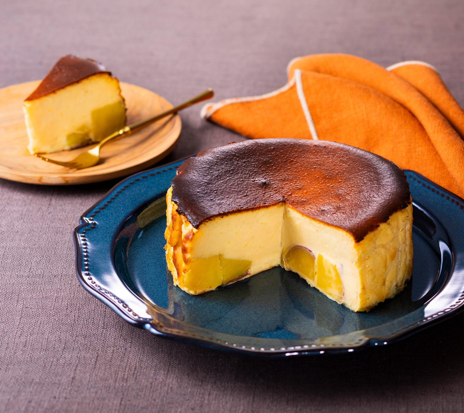 さつまいものバスクチーズケーキ ホクホク感と濃厚な甘さに、ほっこり