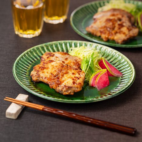 豚肉の玉ねぎみそ漬け焼き