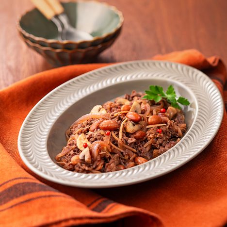 牛肉と金時豆の洋風しぐれ煮