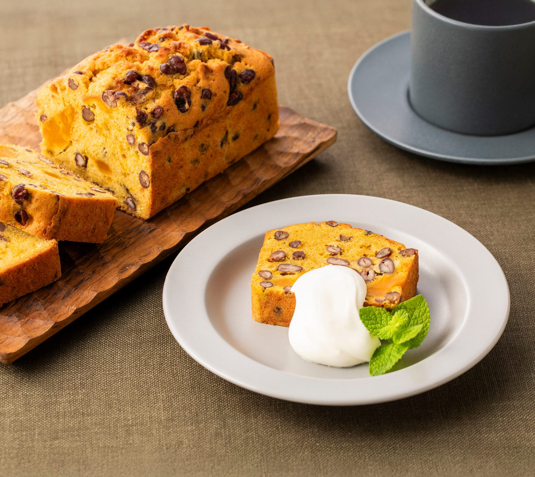 小豆とかぼちゃのパウンドケーキ 煮小豆が味わいに深みを