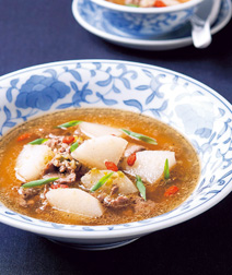 牛肉と長いもの中華スープ