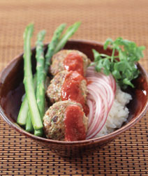 エスニック肉団子丼