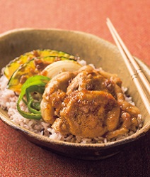 焼き野菜入り豚丼