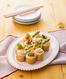 春野菜の一口いなり