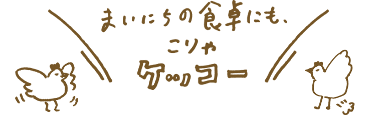 まいにちの食卓にもこりゃケッコー