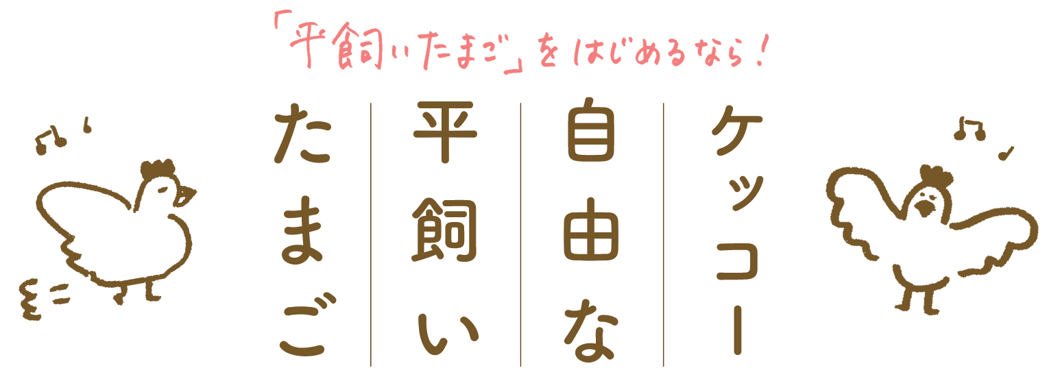 「平飼いたまご」を始めるなら！ ケッコー自由な平飼いたまご