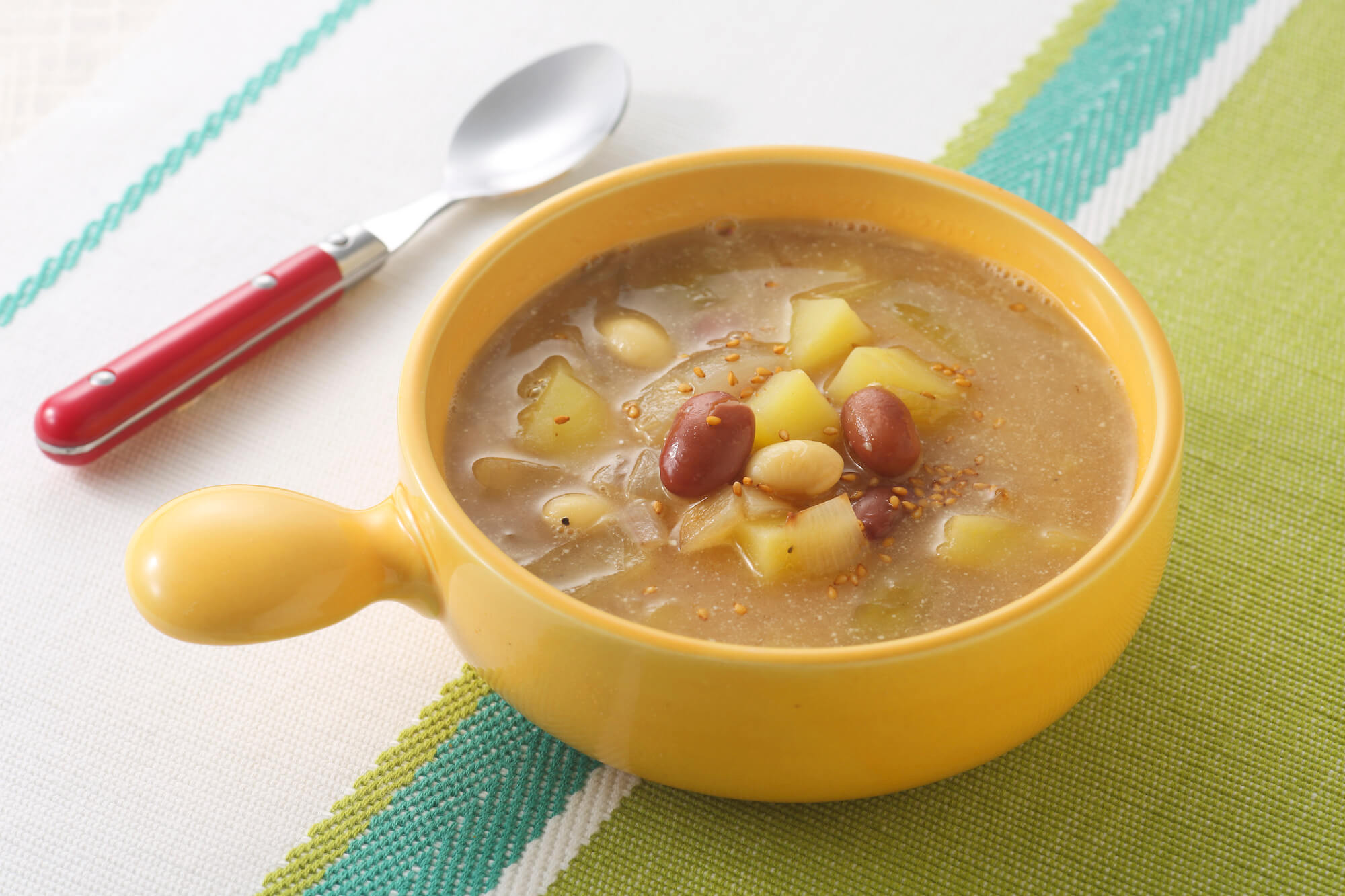 大豆と金時豆の和風クリームスープ ホクレンの豆webサイト まめぐらし 大豆と金時豆の和風クリームスープ ホクレンの豆webサイト まめぐらし