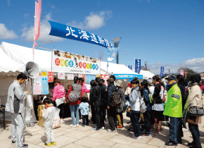 餅でマラソンのエネルギーをチャージ。